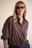 Clover Tie Shirt, BRUNETTE - example image 4