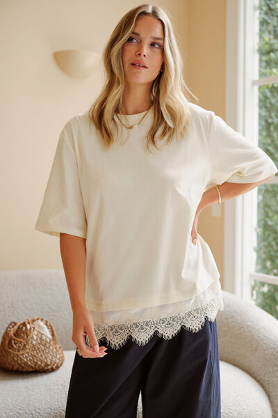 Lacey Tee, MARSHMALLOW