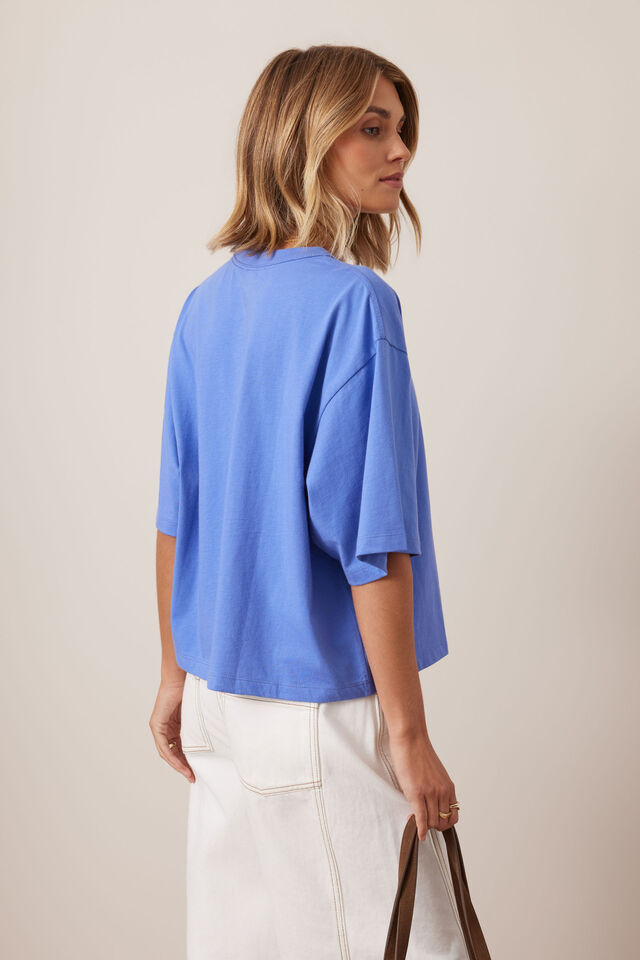 Phoebe Premium Tee, VINTAGE BLUE