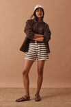 Molly Textured Knit Short, CHOC STRIPE - alternate image 7