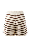 Molly Textured Knit Short, CHOC STRIPE - alternate image 3