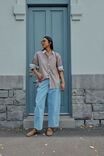 Peta Oversized Shirt, TOFFEE CHECK - example image 4