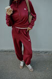 Bowie Barrel Leg Trackpant, BURGUNDY CONTRAST BUFF BIND - alternate image 5