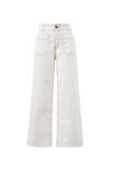 Wide Leg Front Pocket Jean, FRESH ECRU - alternate image 2