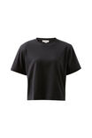 Sofia Boxy Shoulder Tee, BLACK - alternate image 2
