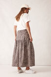 Drop Waist Denim Midi Skirt, LEOPARD - alternate image 3