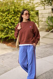 Gigi Wide Leg Terry Trackpant, VINTAGE BLUE MIXED SIDE STRIPE - alternate image 6