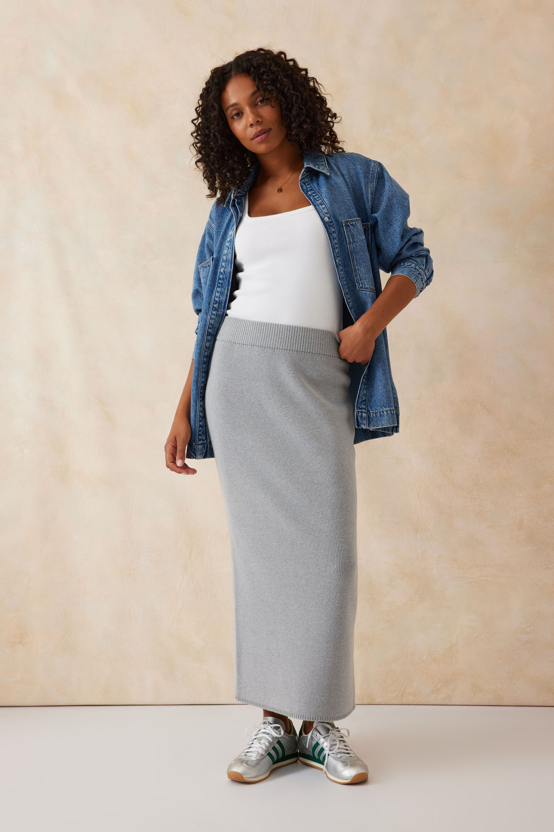 Soft Knit Maxi Skirt