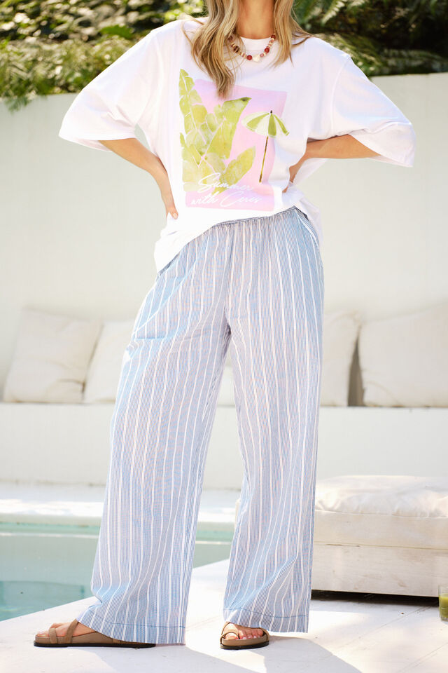 The Lounge Pant, COLLEGE BLUE LADDER STRIPE