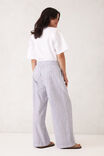 The Lounge Pant, WHITE NAVY CHECK - alternate image 3