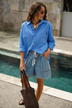 Darcy Relaxed Everyday Short, WASHED VINTAGE BLUE - alternate image 3