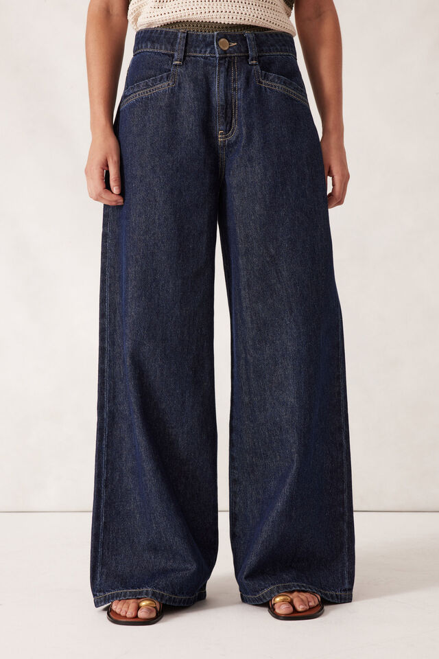 Drew Soft Wide Jean, MIDNIGHT