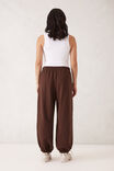 Barrel Leg Trackpant, CHOCOLATE - alternate image 3