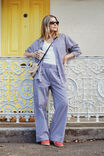 The Lounge Pant, COLLEGE BLUE WHITE NARROW STRIPE - alternate image 7