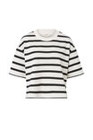 Boxy Terry Tee, WHITE PHANTOM STRIPE - alternate image 2