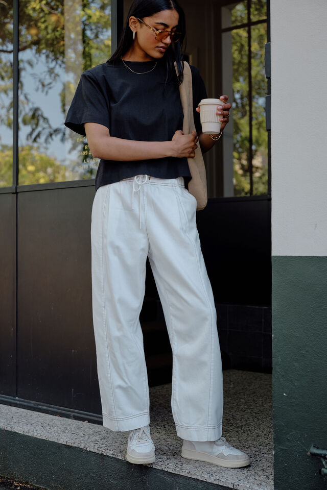 Jessie Barrel Pant, FRESH ECRU