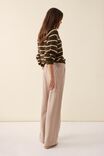 Utility Pleat Front Pant In Rescued Fabric, DARK CAMEL - alternate image 3