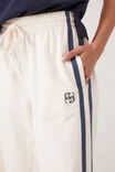 Gigi Wide Leg Terry Trackpant, WINTER WHITE SIDE STRIPE - alternate image 5