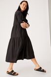 Ruffle Tiered Dress, BLACK - alternate image 1