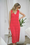 Square Knit Midi Tank Dress, HERITAGE RED - alternate image 3