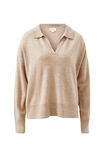 Bec Knit Collared Pullover, OAT MARLE - alternate image 2