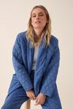 Longline Quilted Jacket, CHAMBRAY - alternate image 1