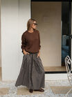 Sage Chunky Knit Crew, CHOCOLATE - alternate image 4