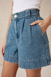 Pleat Front Short, FRESH INDIGO DENIM - alternate image 6