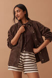 Molly Textured Knit Short, CHOC STRIPE - alternate image 6