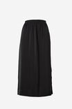 Satin Slip Skirt, BLACK - alternate image 2