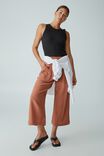 Double Cloth Pant In Organic Cotton, BISCUIT
