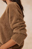 Fluffy Cocoon Knit, BISCUIT - alternate image 5
