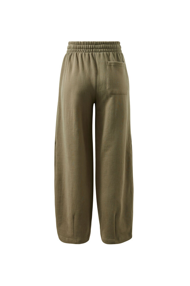 Elise Barrel Trackpant, WASHED OLIVE
