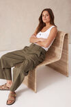 Pleat Twill Pant, SOFT OLIVE - alternate image 7
