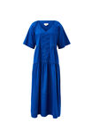 Tiered Poplin Midi Dress, FRESH COBALT - alternate image 2