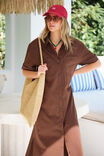 Hanna Midi Shirt Dress, CHOCOLATE - alternate image 5
