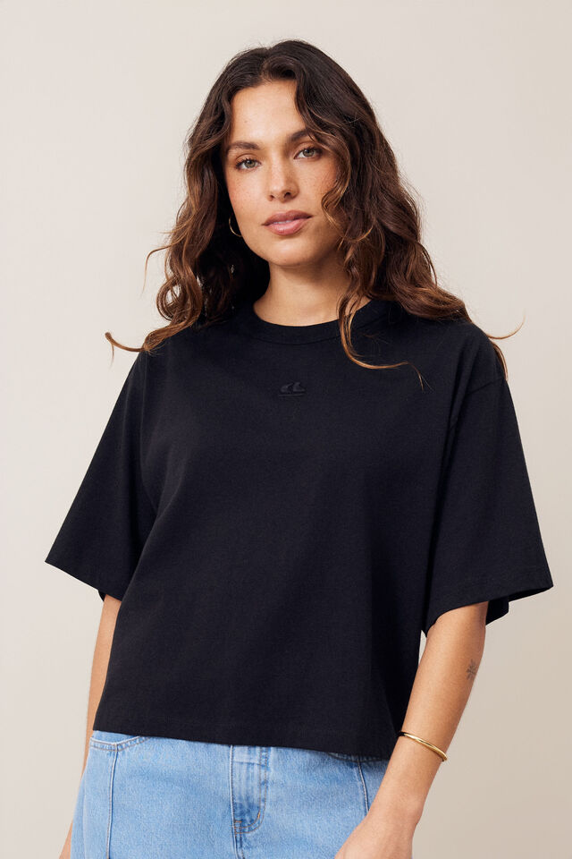 Phoebe Premium Tee, BLACK
