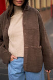 Teddy Jacket, CHOCOLATE - alternate image 6