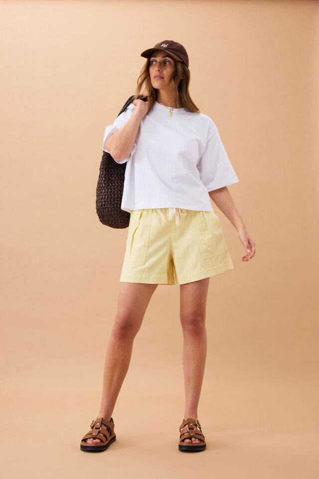Darcy Relaxed Everyday Short, WASHED BUTTER