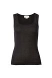 Super Soft Square Neck Layering Tank, BLACK - alternate image 5
