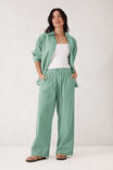 KELLY GREEN WHITE STRIPE