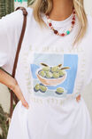 Liv Oversized Tee, WHITE/LA BELLE VITA - alternate image 2
