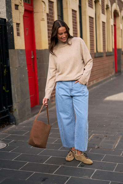 Demi Barrel Jean, VINTAGE BLUE