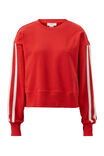 Sporty Slouchy Crew, HERITAGE RED SIDE STRIPE - alternate image 2