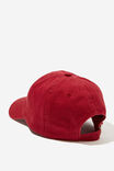 Ceres Monogram Cap, DEEP RED/ECRU STITCH - alternate image 4