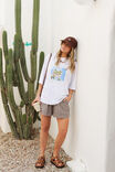 Liv Oversized Tee, WHITE/LA BELLE VITA - alternate image 3