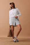 Scout Slouchy Long Sleeve  Tee, WHITE/MONOGRAM EMBROIDERY - alternate image 4