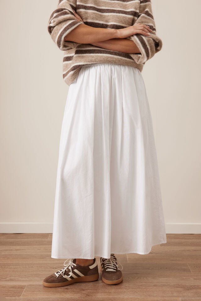 Florence Maxi Skirt, WHITE