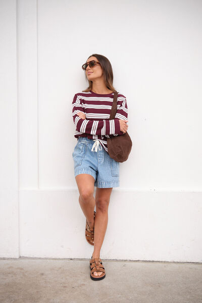 Relaxed Everyday Short, MID BLUE WASH