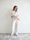 Seamed Fleece Top, ALMOND - alternate image 4